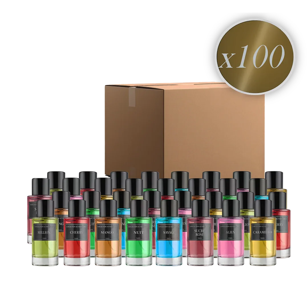 LOT DE 100 PARFUMS COLLECTION PRIVÉE - EDITION LA DORÉE / ÉLIXIR
