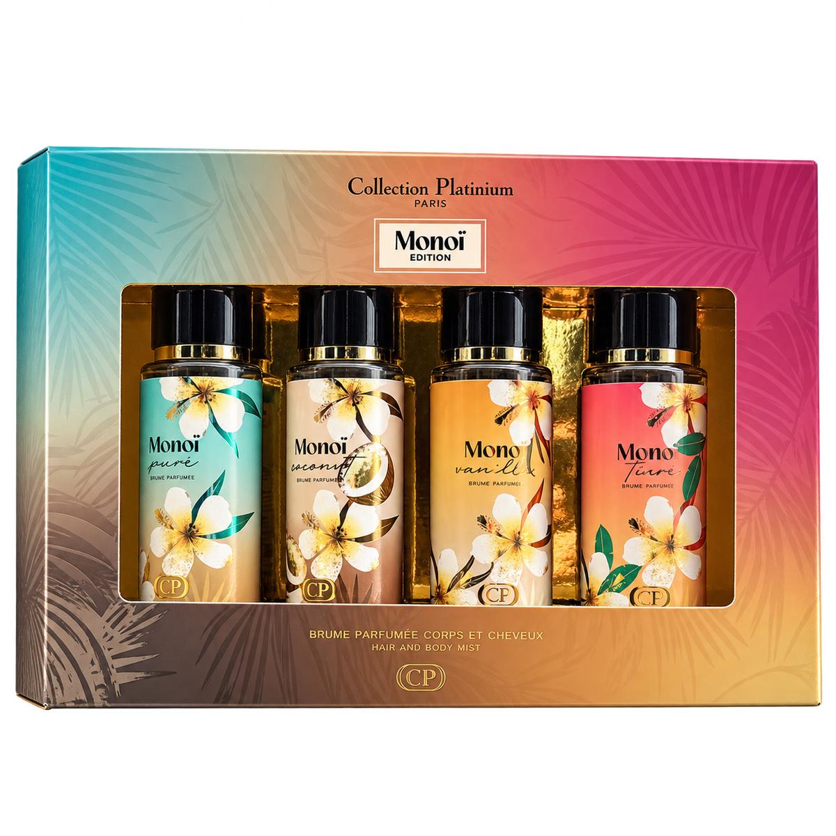 Coffret Monoi Edition 4x150 ml - Collection Platinium Paris