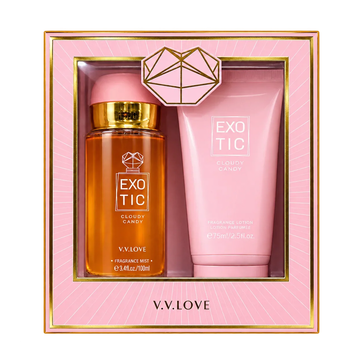 Coffret Exotic Cloudy Candy (Mist 100 ml + Lotion 75 ml) - V.V. LOVE