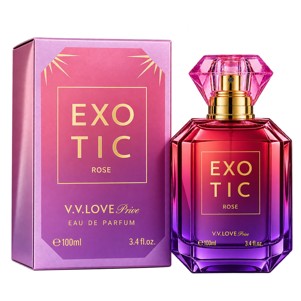 Eau de Parfum Exotic Rose 100 ml - V.V. LOVE